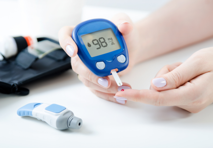 Blood sugar test.