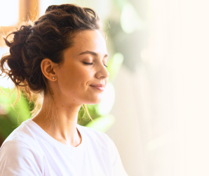 peaceful woman